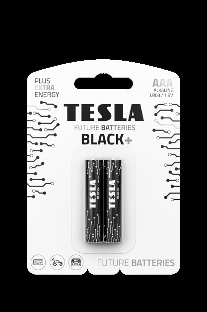 TESLA - baterie AAA BLACK+, 2ks, LR03 - obrázek produktu