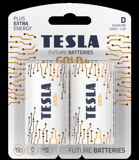 TESLA - baterie D GOLD+, 2 ks, LR20 - obrázek produktu
