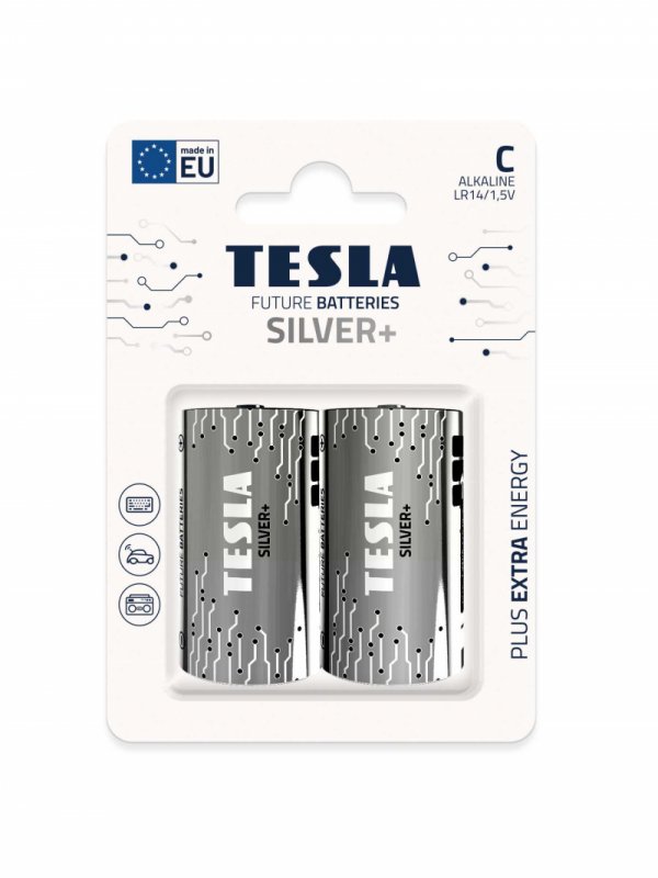 TESLA - baterie C SILVER+, 2ks, LR14 - obrázek produktu