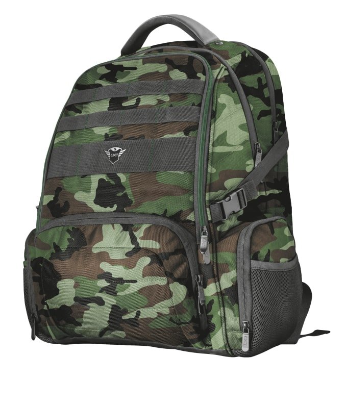 TRUST GXT 1250G Hunter Gaming Backpack pro 17.3" laptopy, zelená kamufláž - obrázek č. 1