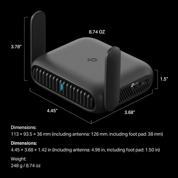 TP-LINK TL-WR3602BE BE3600 WiFi7 Pocket Router - obrázek č. 3