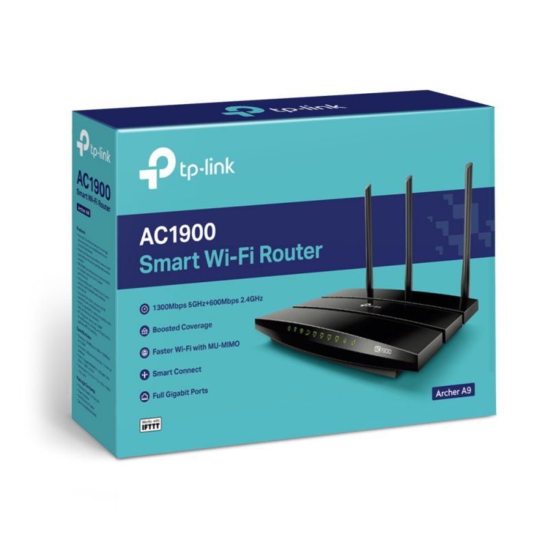 TP-Link Archer A9 AC1900 WiFi 5xGb 1xUSB 2.0 Router - obrázek č. 3