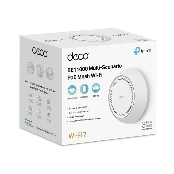 TP-link Wifi7 home mesh Deco BE65-PoE(3-pack) - obrázek č. 4