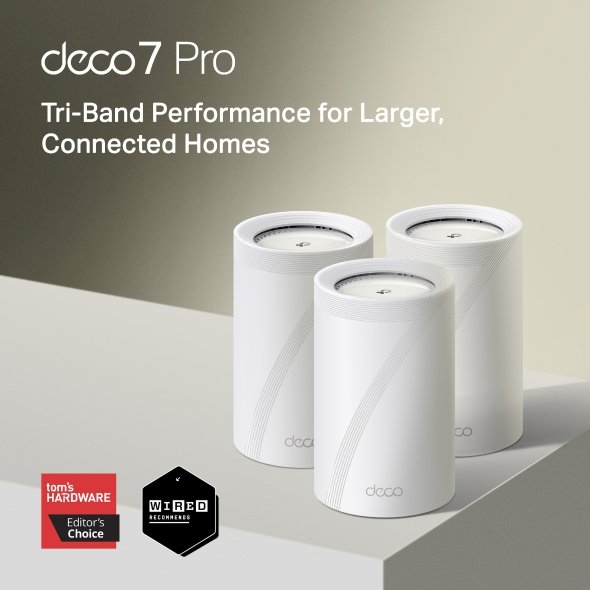 TP-link Wifi7 home mesh Deco BE68(3-pack) - obrázek produktu