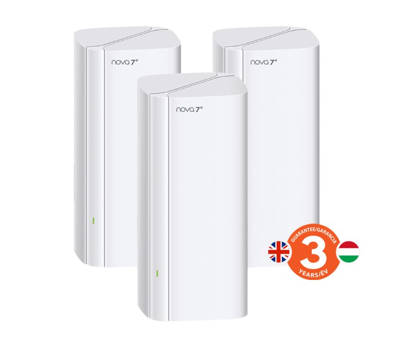 Tenda Nova ME3 Pro (3-pack) WiFi7 BE3600 Mesh Gigabit system, 9x GLAN / GWAN, WPA3, VPN, CZ app - obrázek č. 2
