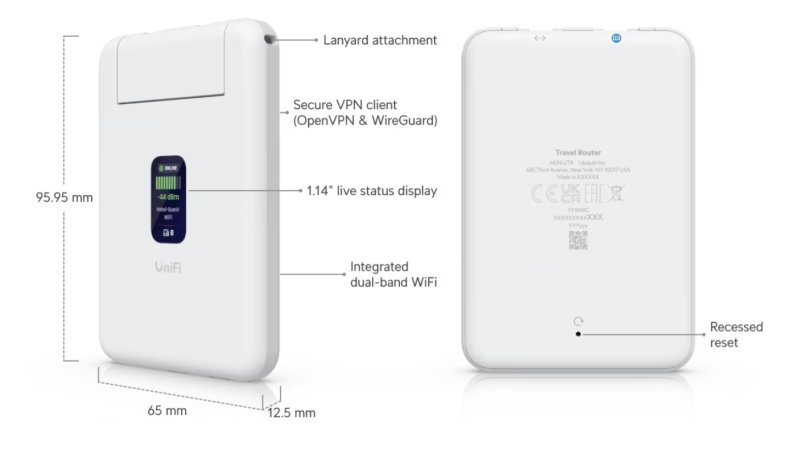 Ubiquiti UTR, UniFi Travel Router - obrázek produktu