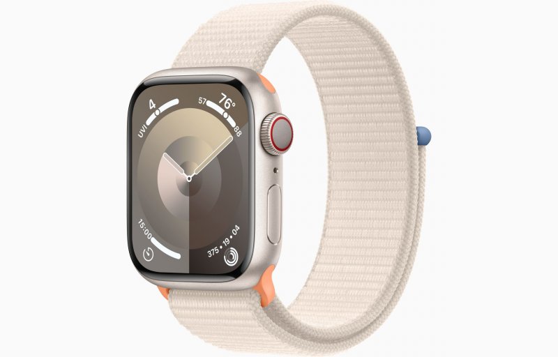 Apple Watch S9 Cell/ 45mm/ Starlight/ Sport Band/ Starlight - obrázek produktu