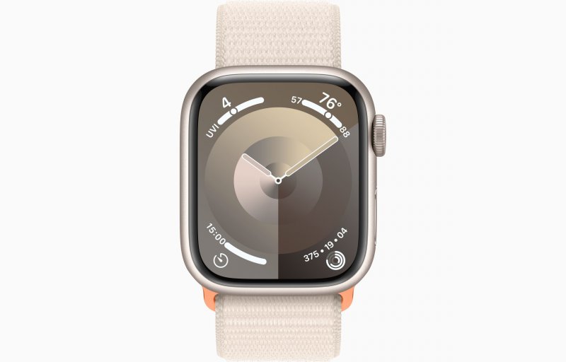Apple Watch S9 Cell/ 45mm/ Starlight/ Sport Band/ Starlight - obrázek č. 1