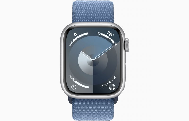 Apple Watch S9/ 41mm/ Silver/ Sport Band/ Winter Blue - obrázek č. 1