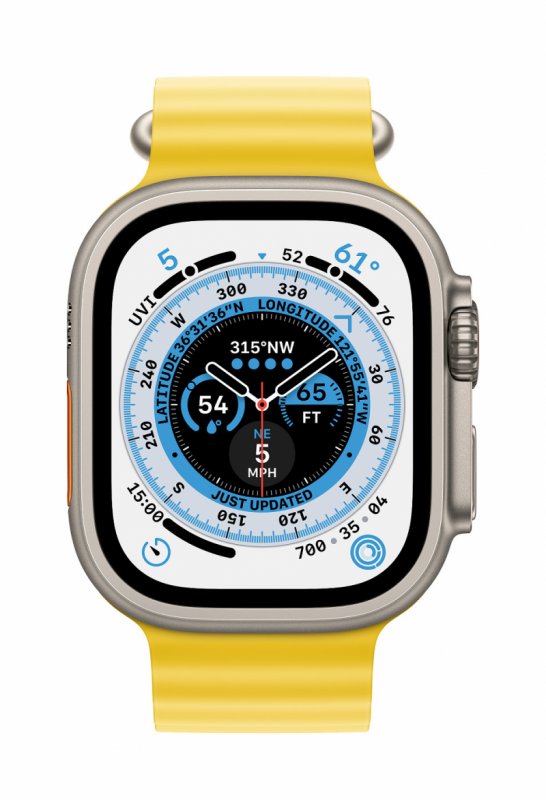 Apple Watch Ultra/ 49mm/ Titan/ Sport Band/ Yellow Ocean - obrázek č. 1