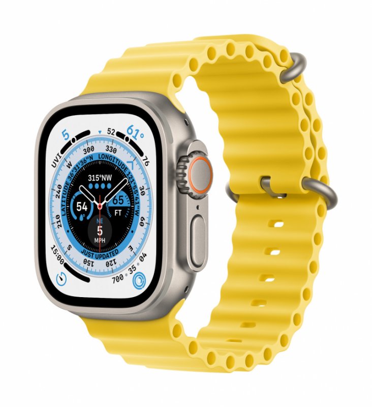 Apple Watch Ultra/ 49mm/ Titan/ Sport Band/ Yellow Ocean - obrázek produktu