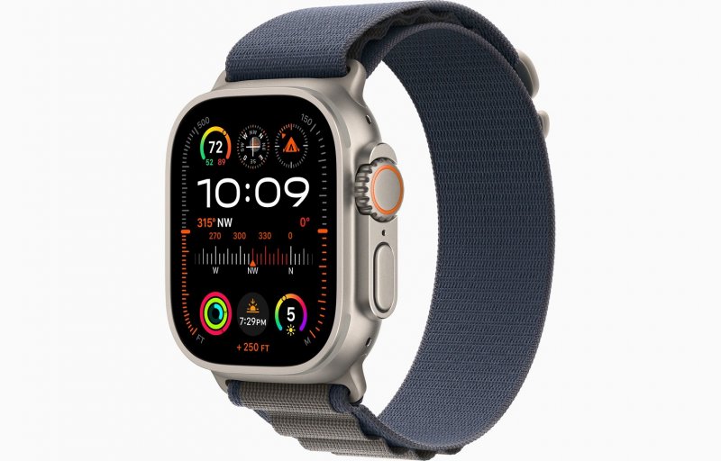 Apple Watch Ultra 2/ 49mm/ Titan/ Sport Band/ Blue Alpine/ Small - obrázek produktu