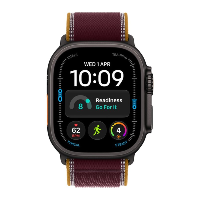 WATCH Ultra 4 49 Black TC / Burgundy Trail Loop- M / L - obrázek č. 1