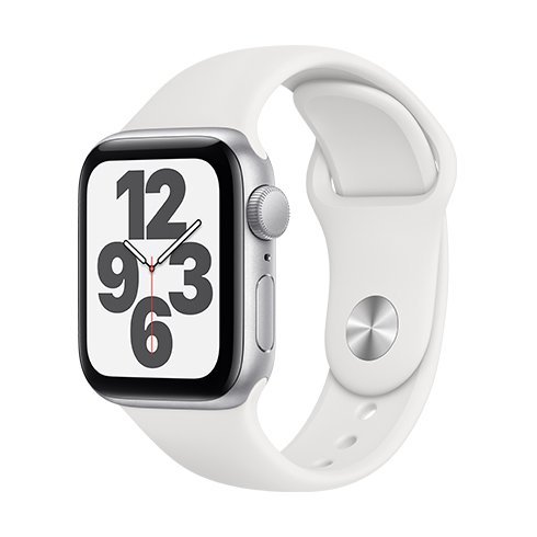 Apple Watch SE/ 40mm/ Silver/ Sport Band/ White - obrázek produktu