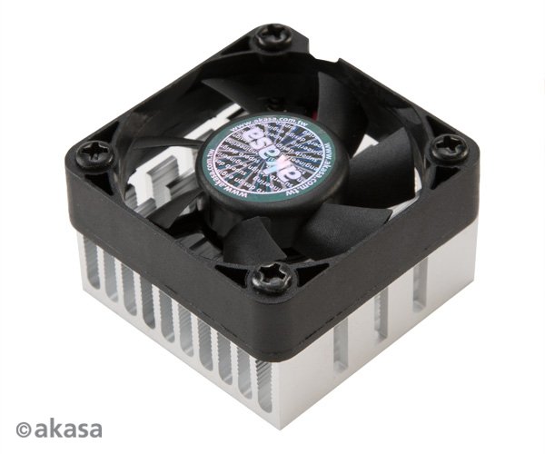 AKASA chladič chipsetu - hliníkový - černý - obrázek produktu