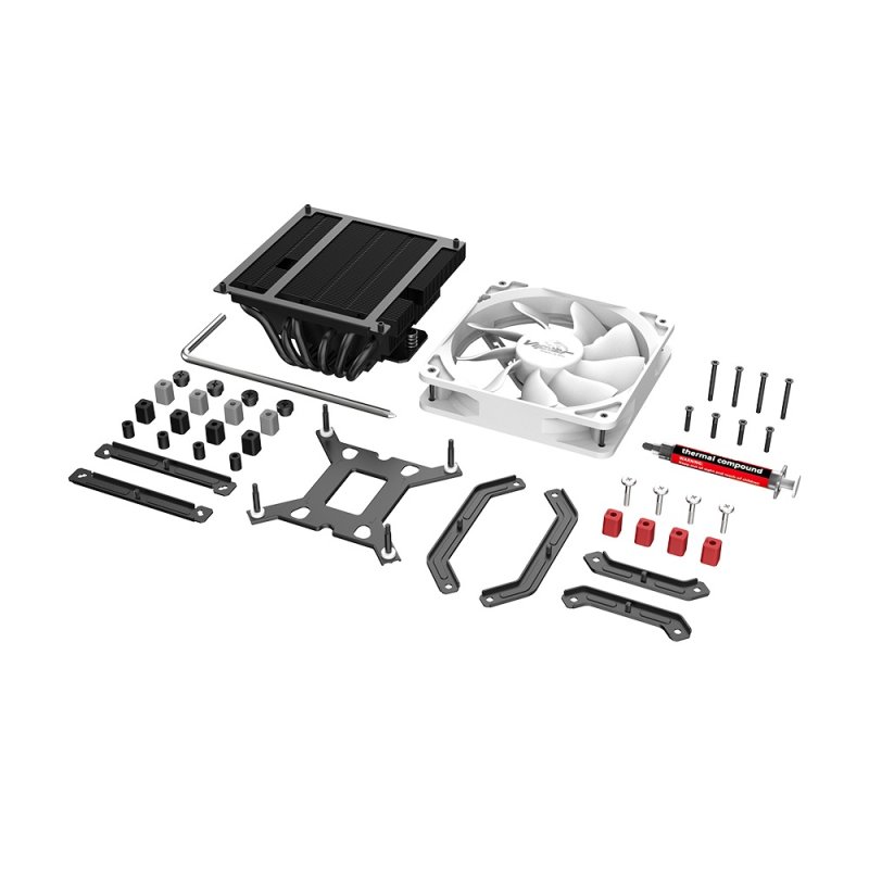 AKASA chladič CPU - VIPER H6L white - obrázek č. 4