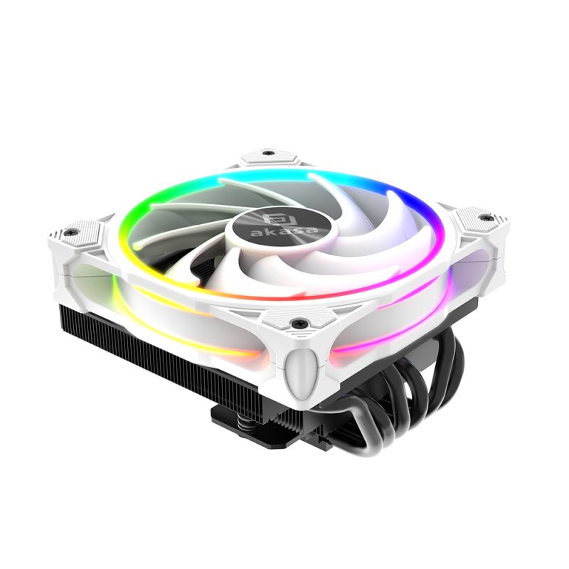 AKASA chladič CPU - SOHO H6L RGB white - obrázek produktu