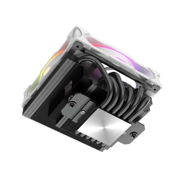 AKASA chladič CPU - SOHO H6L RGB white - obrázek č. 2