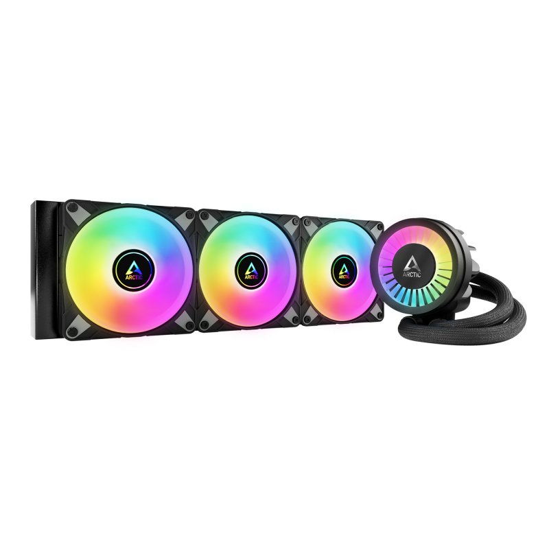 ARCTIC Liquid Freezer III - 360 A-RGB (Black) : All-in-One CPU Water Cooler with 360mm radiator and - obrázek produktu