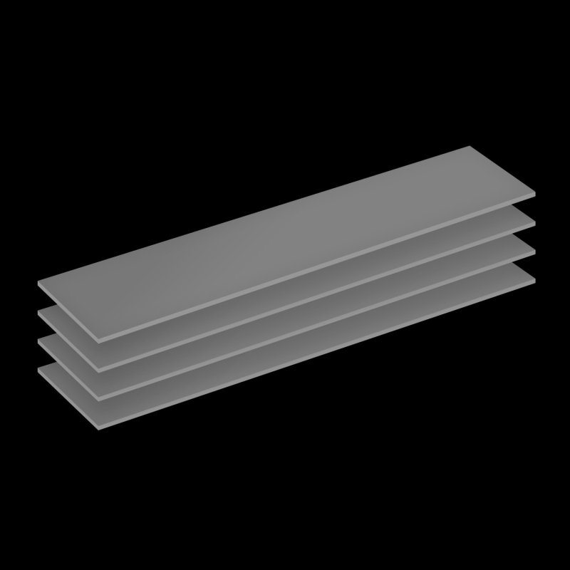 ARCTIC Thermal pad TP-4 (120x20mm, 0.5mm - 4 Pack) - prémiová teplovodivá podložka pod chladič balen - obrázek produktu