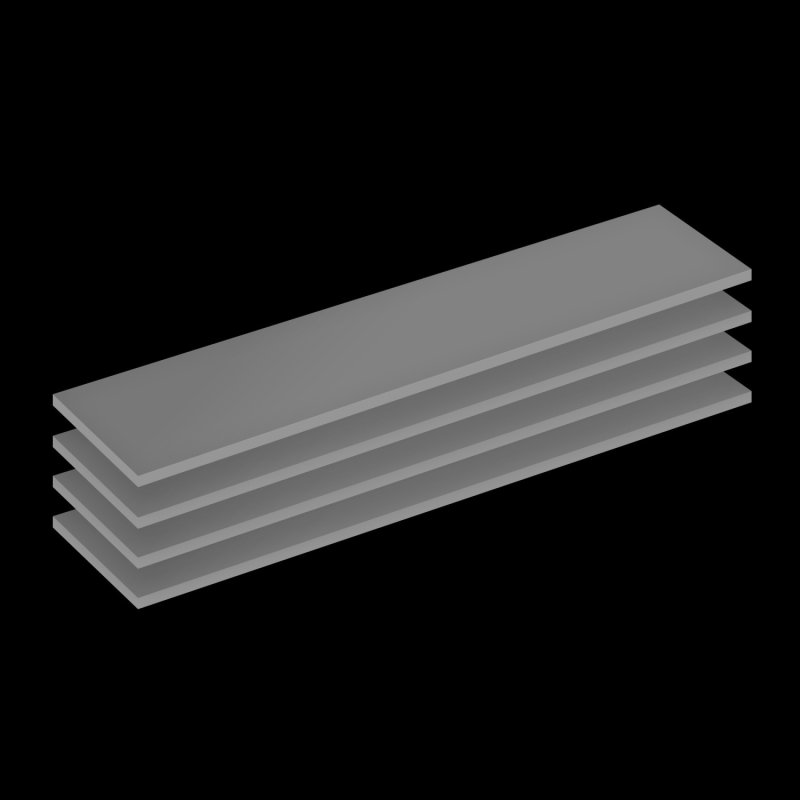 ARCTIC Thermal pad TP-4 (120x20mm, 1.0mm - 4 Pack) - prémiová teplovodivá podložka pod chladič balen - obrázek produktu