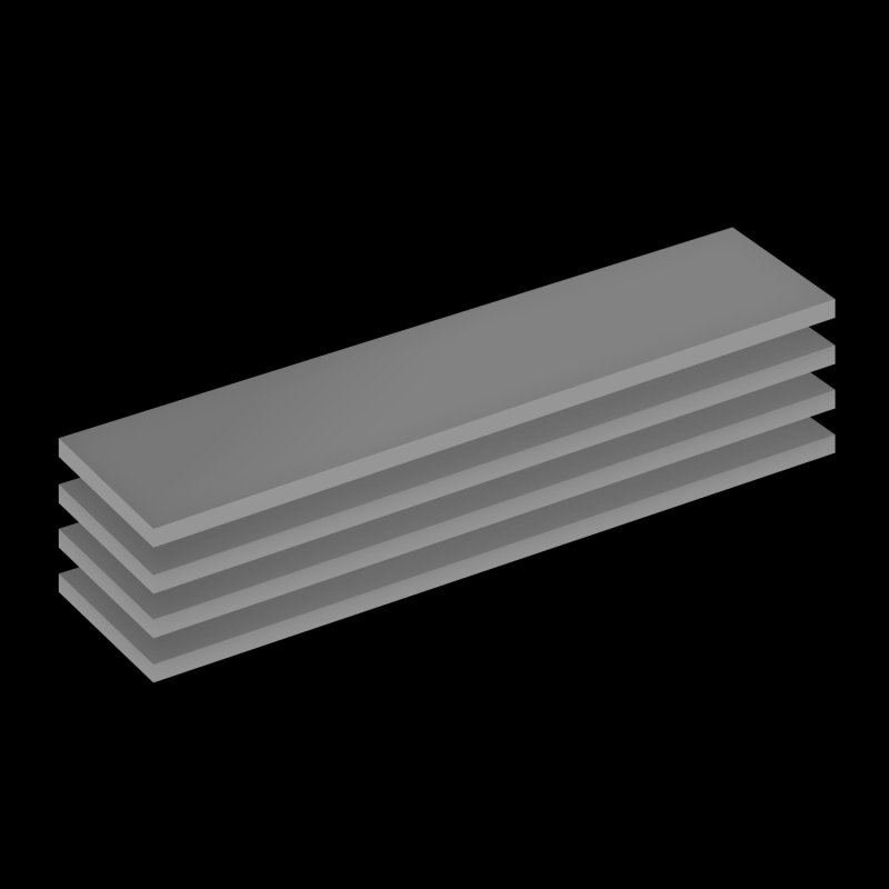 ARCTIC Thermal pad TP-4 (120x20mm, 1.5mm - 4 Pack) - prémiová teplovodivá podložka pod chladič balen - obrázek produktu