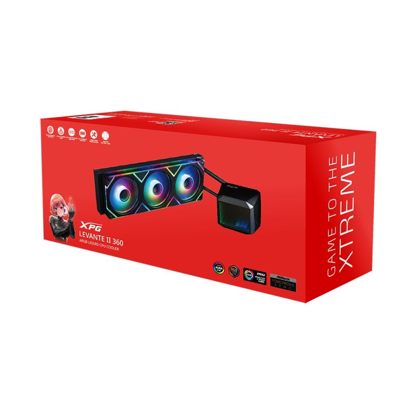 Adata XPG Levante II 360 vodní chlazení CPU, RGB - obrázek č. 1