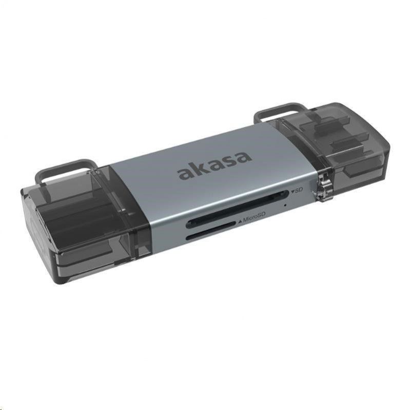 AKASA - 2-In-1 USB 3.2 OTG Dual čtečka karet - obrázek produktu