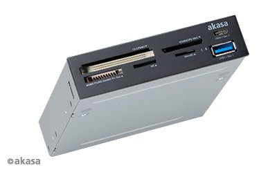 AKASA USB čtečka karet s USB C portem - obrázek produktu