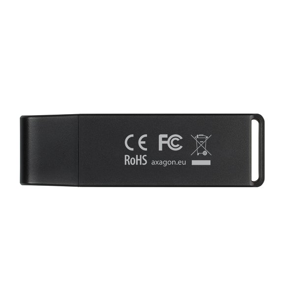 AXAGON CRE-S2C, USB 3.1 Type-C - externí SLIM čtečka 2-slot SD/ microSD, podpora UHS-I - obrázek č. 6