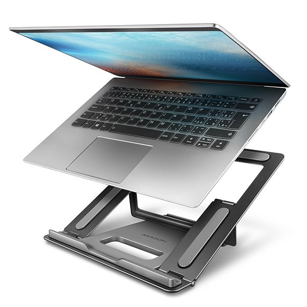 AXAGON STND-L, hliníkový stojan pro notebooky 10" - 16", 4 nastavitelné úhly - obrázek produktu