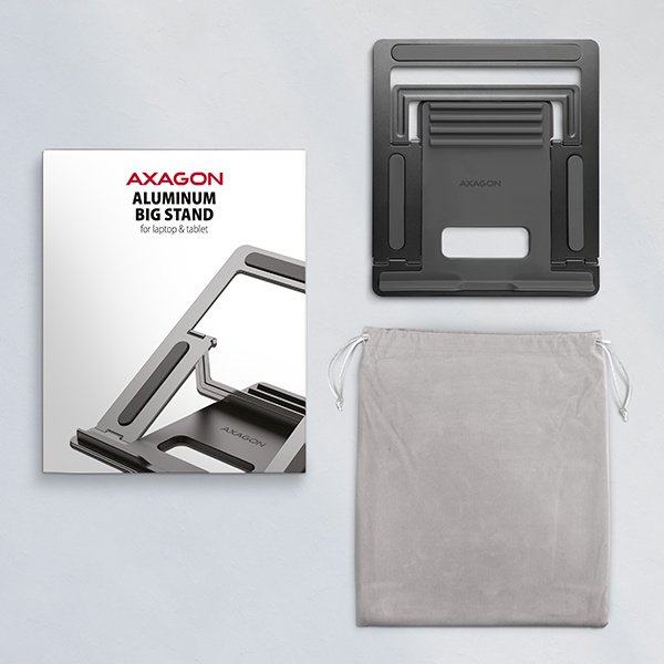AXAGON STND-L, hliníkový stojan pro notebooky 10" - 16", 4 nastavitelné úhly - obrázek č. 6