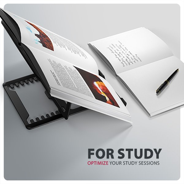 AXAGON STND-LAB hliníkový stojan na notebook 10"-17.3" nastavitelná výška, černý - obrázek č. 6