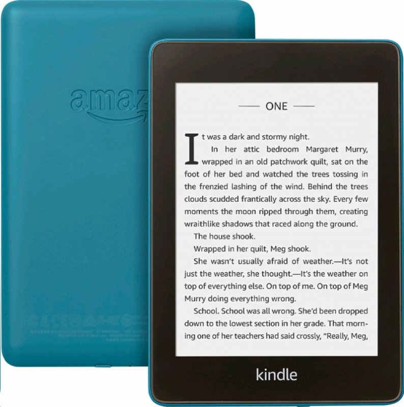 E-book AMAZON KINDLE PAPERWHITE 4 2018, 6" 8GB E-ink displej, WIFi, BLUE, SPONZOROVANÁ VERZE - obrázek produktu