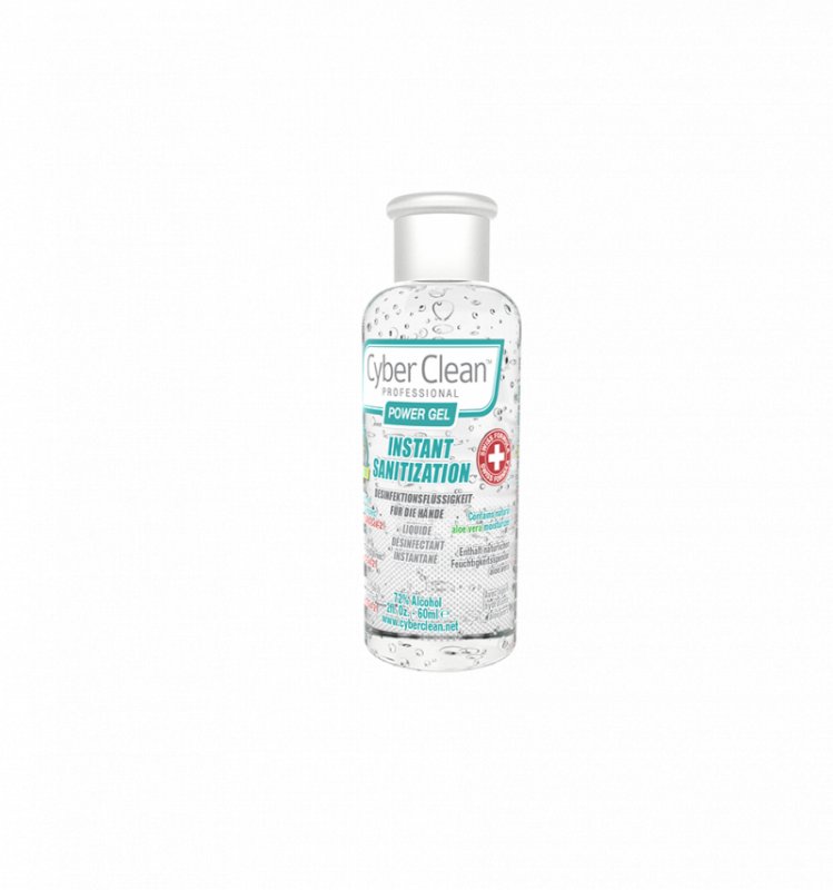 CyberClean POWER GEL - instant liquid sanitizer 2 oz /  60 ml (47030) - obrázek produktu