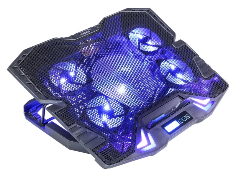 EVOLVEO Ania 5, chladicí podstavec pro notebook, modré podsvícení - obrázek produktu