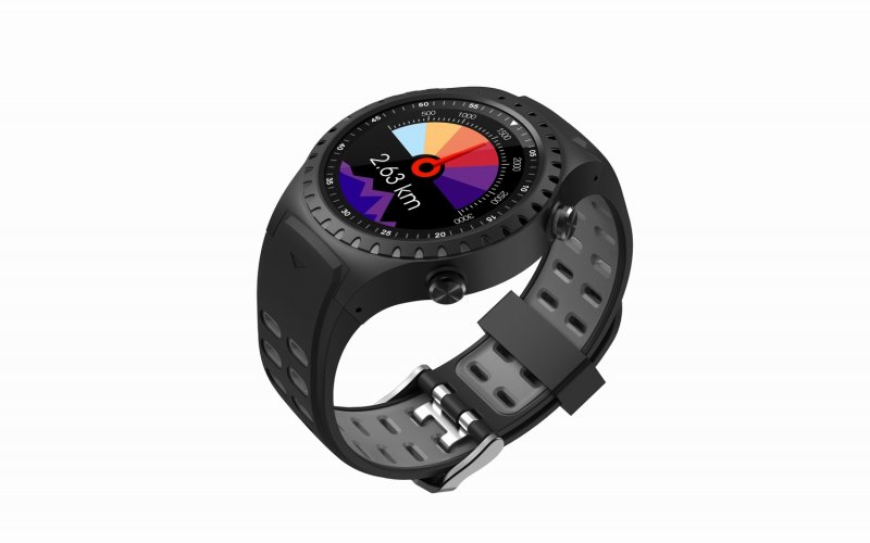 EVOLVEO SportWatch M1S, chytré sportovní hodinky s podporou SIM, šedočerný pásek - obrázek č. 3