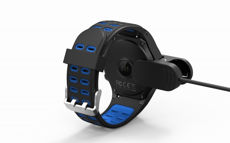 EVOLVEO SportWatch M1S, chytré sportovní hodinky s podporou SIM, modročerný pásek - obrázek č. 3