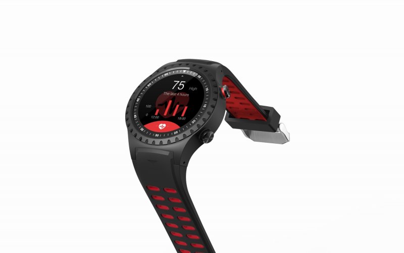 EVOLVEO SportWatch M1S, chytré sportovní hodinky s podporou SIM, červenočerný pásek - obrázek č. 6