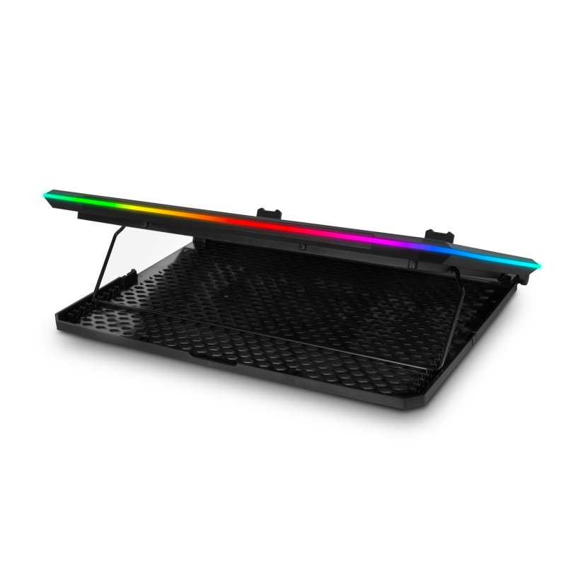 EVOLVEO Ania 9RGB, chladící podložka pod notebook, 6x ventilátor, RGB podsvícení ventilátorů a obvod - obrázek č. 6