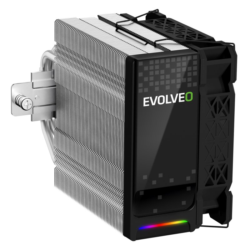 EVOLVEO QuietCool5, CPU chladič, 6x heatpipe, černý - obrázek č. 13