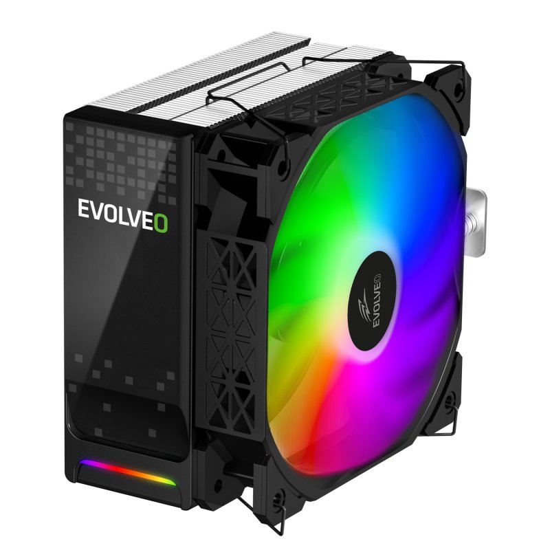 EVOLVEO QuietCool5, CPU chladič, 6x heatpipe, černý - obrázek č. 5