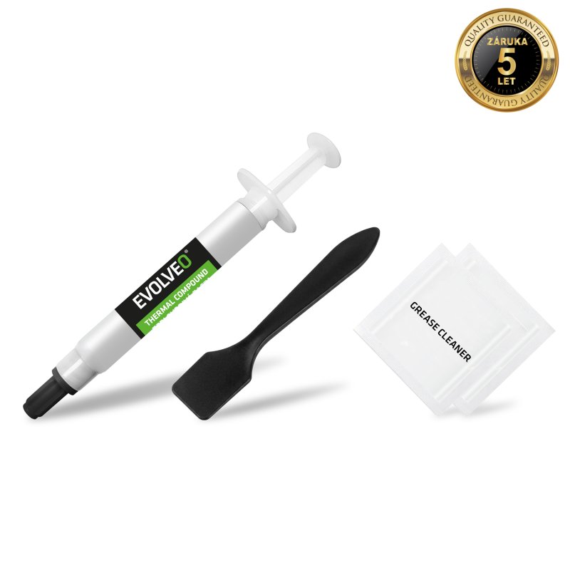 EVOLVEO Ptero TC3, teplovodivá pasta, 17,3W / mK, záruka 5 let, 2 g - obrázek produktu