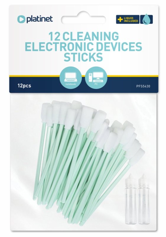 Platinet PFS5430 vatové tyčinky pro čištění klávesnic 12 ks - obrázek produktu