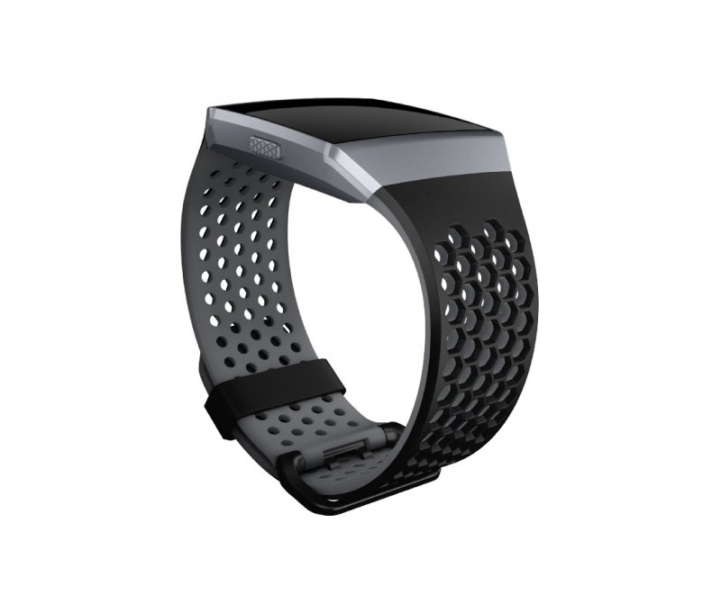 Fitbit Ionic sportovní řemínek Black Gray - Large - obrázek č. 1