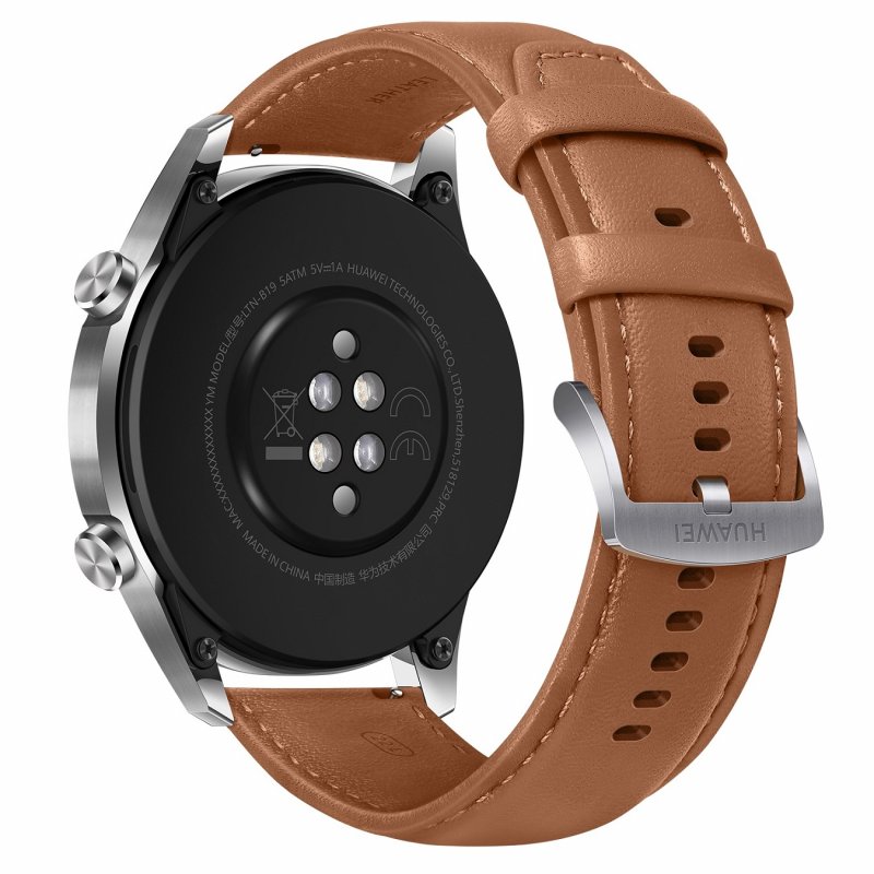 Huawei Watch GT 2/ Silver/ Elegant Band/ Brown - obrázek č. 2