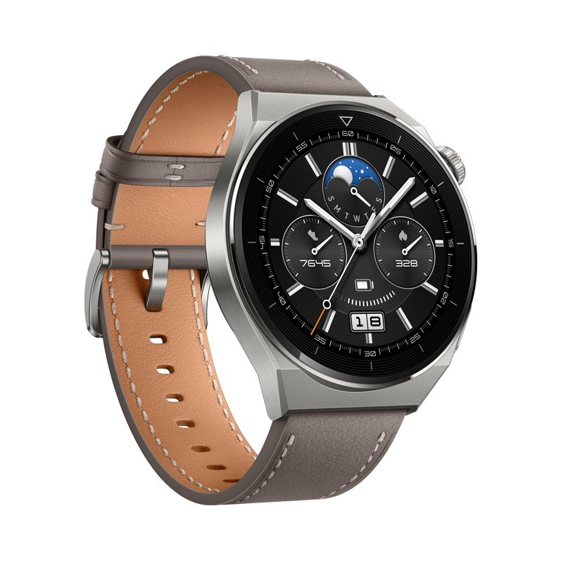 Huawei Watch GT 3 Pro/ 46mm/ Silver/ Elegant Band/ Gray - obrázek produktu