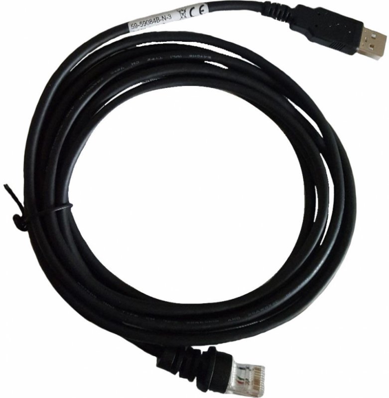 USB kabel pro MK3780,71xx: USB, black, Type A, 2.9m (9.5’), straight, host power - obrázek produktu
