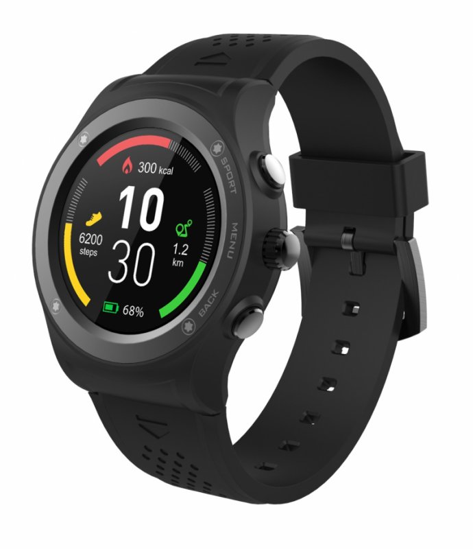 iGET ACTIVE A6 Black - chytré hodinky, IP68, GPS, IPS, BT4.0, Barometr, Výškoměr, Multisport, 350mAh - obrázek produktu