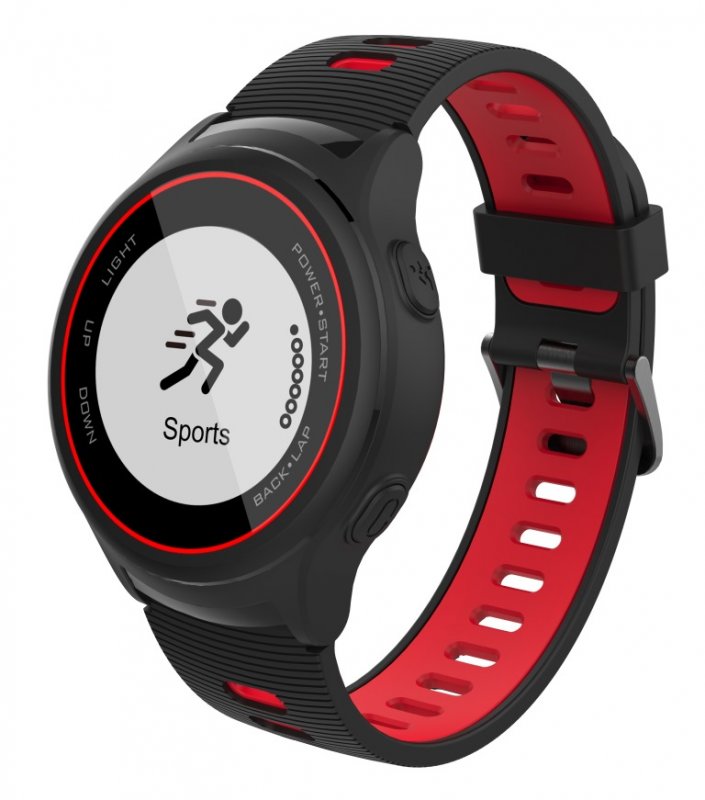 iGET ACTIVE A4 Black - chytré hodinky, IP68, GPS, LCD, BT 4.0, export Strava, LCD, 500mAh,Multisport - obrázek produktu